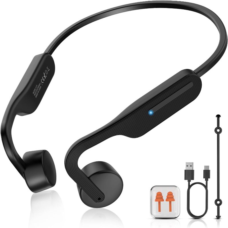 Photo 1 of Bone Conduction Headphones Wireless Headphones Bluetooth 5.3 Open Ear Headphones 10H Playtime Sports Earphones with Mic, IPX6 Waterproof Headset for Running,Cycling, Hiking, Driving
