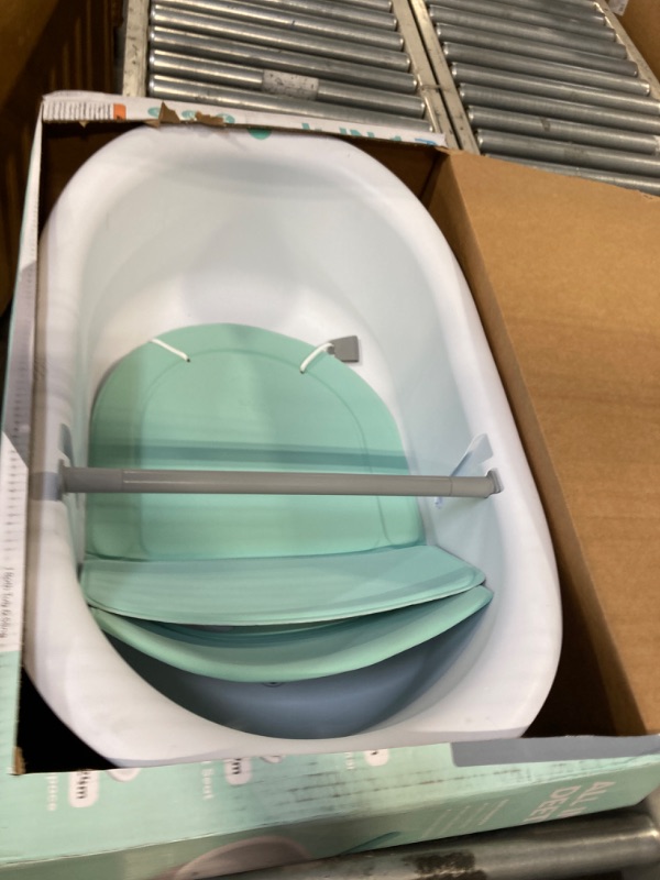 Photo 1 of 4-in-1 Grow-with-Me Bath Tub by Frida Baby Transforms Infant Bathtub to Toddler Bath Seat with Backrest for Assisted Sitting in Tub