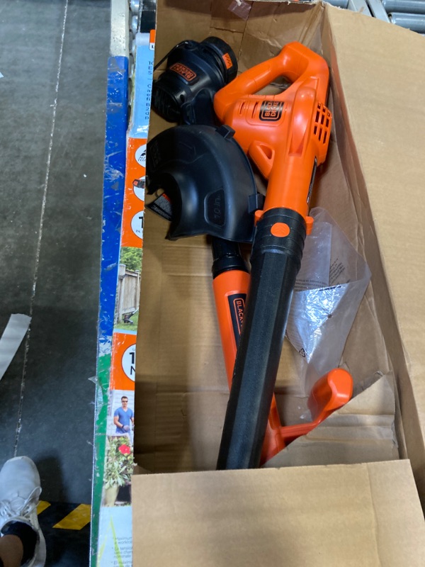 Photo 2 of ***NO BATTERY AND MISSING ACCESSORIES*** 

Black + Decker String Trimmer/Edger, Hard Surface Sweeper
