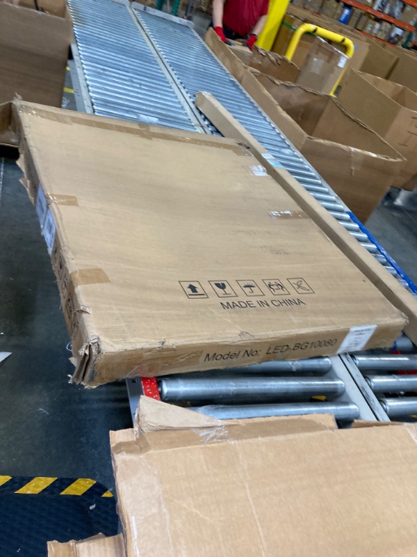 Photo 1 of Moonee 40 x 32 Inch LED Backlit Mirror Bathroom,3 Colors LED Mirror for Bathroom,Dimmable Anti Fog Bathroom Mirror with Led Lights for Bathroom Decor(Horizontal/Vertical) Backlit 40x32