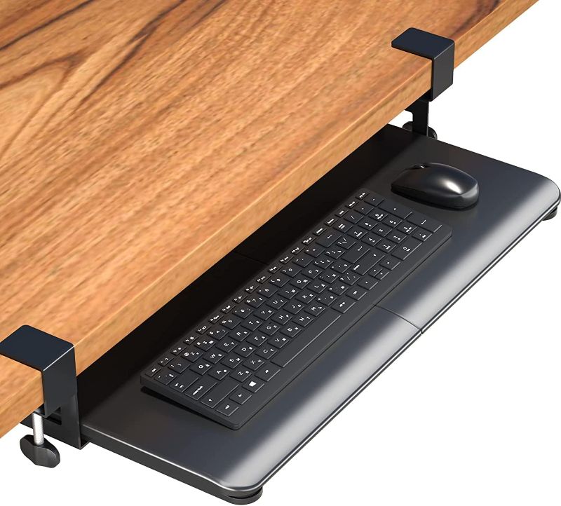 Photo 1 of Keyboard Tray Under Desk, Pull Out Keyboard & Mouse Tray with C-clamp
***Stock photo is a similar item*** 