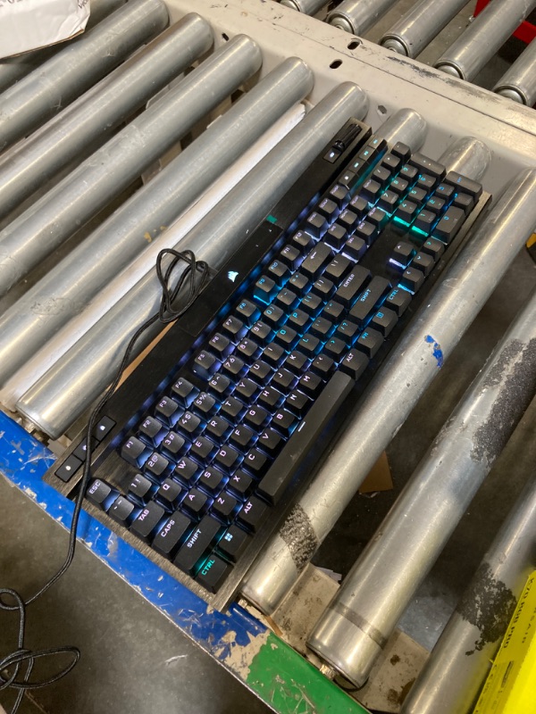 Photo 4 of Corsair K70 RGB PRO Wired Mechanical Gaming Keyboard (CHERRY MX RGB Speed Switches: Linear and Rapid, 8,000Hz Hyper-Polling, PBT DOUBLE-SHOT PRO Keycaps, Soft-Touch Palm Rest) QWERTY, NA - Black Cherry Speed- Fast K70 RGB PRO Black