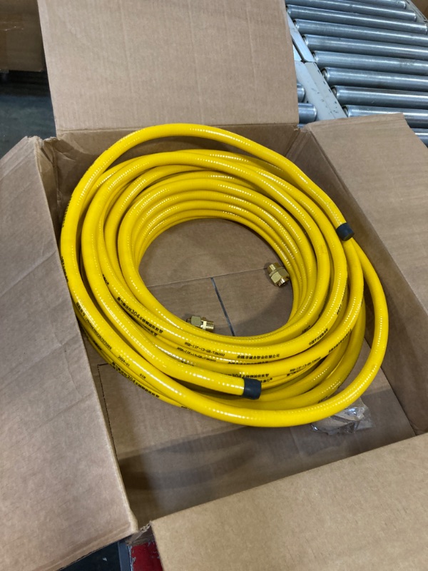 Photo 4 of  Hose: 3/4 in Hose Inside Dia., Yellow, 250 psi Max. Working Pressure @ 70 F
***Stock photo shows a similar item*** 
