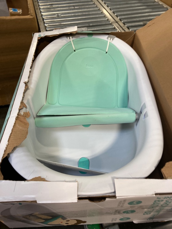 Photo 3 of 4-in-1 Grow-with-Me Bath Tub by Frida Baby Transforms Infant Bathtub to Toddler Bath Seat with Backrest for Assisted Sitting in Tub