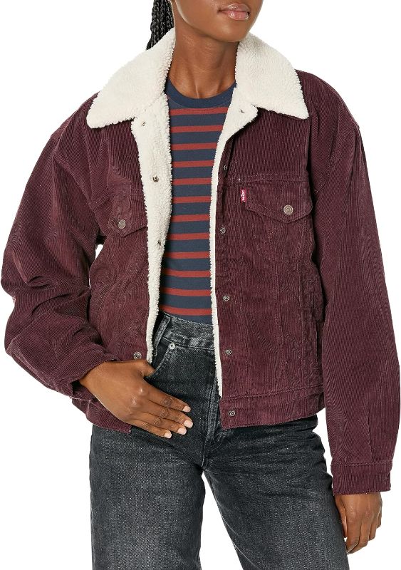 Photo 1 of Levi's Women's 90s Sherpa Trucker Jacket (Standard and Plus) Medium (New) Decadent Chocolate