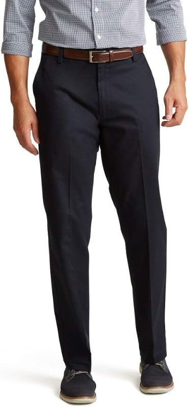 Photo 1 of Dockers Men's Classic Fit Signature Khaki Lux Cotton Stretch Pants Standard 34W x 36L Black