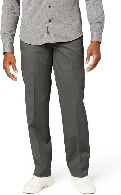 Photo 1 of Dockers Men's Slim Fit Workday Khaki Smart 360 Flex Pants 36W x 32L Storm Grey