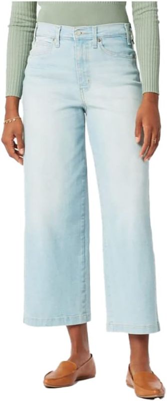 Photo 1 of Signature by Levi Strauss & Co. Gold Label Women's Heritage Wide Leg Jeans (Available in Plus Size) 22 Regular Misty Meadow