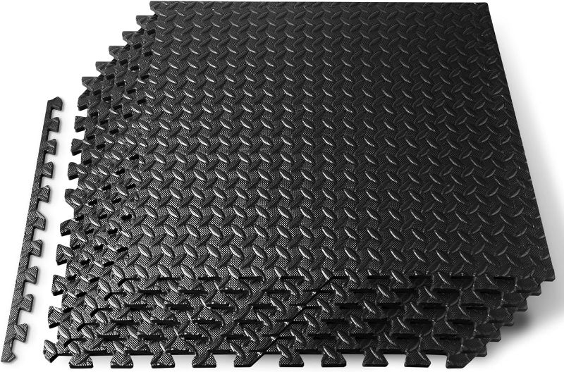 Photo 1 of **MISSING ONE** Thick Puzzle Exercise Mat Foam Interlocking Tiles Protect Floors from Gym Equipment Exercise, Durable Non-Skid Texture, Kid Baby Family Safe Easy to Assemble
