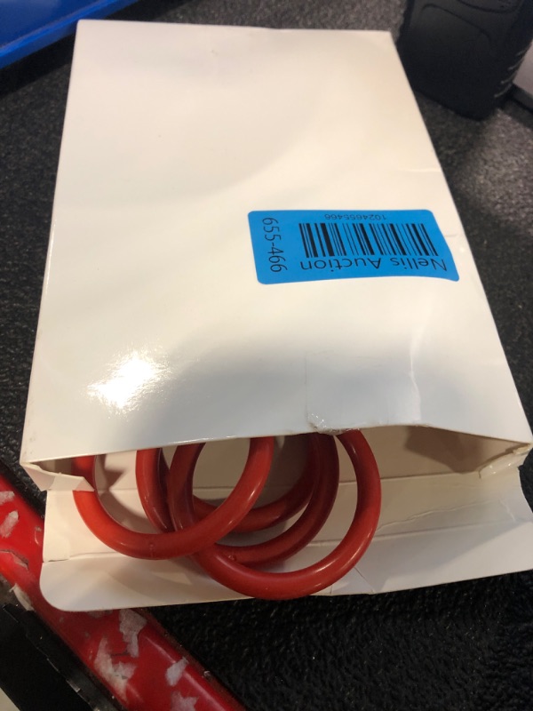 Photo 1 of 12 Pieces Ring Toss Rings for Bottles Red Plastic Rings for Ring Toss Plastic Bottle Ring Toss Game Carnival Games Wine Toss Rings Small Fun Target Ring Toss Rings for Backyard Outdoor Parties, 2 Inch