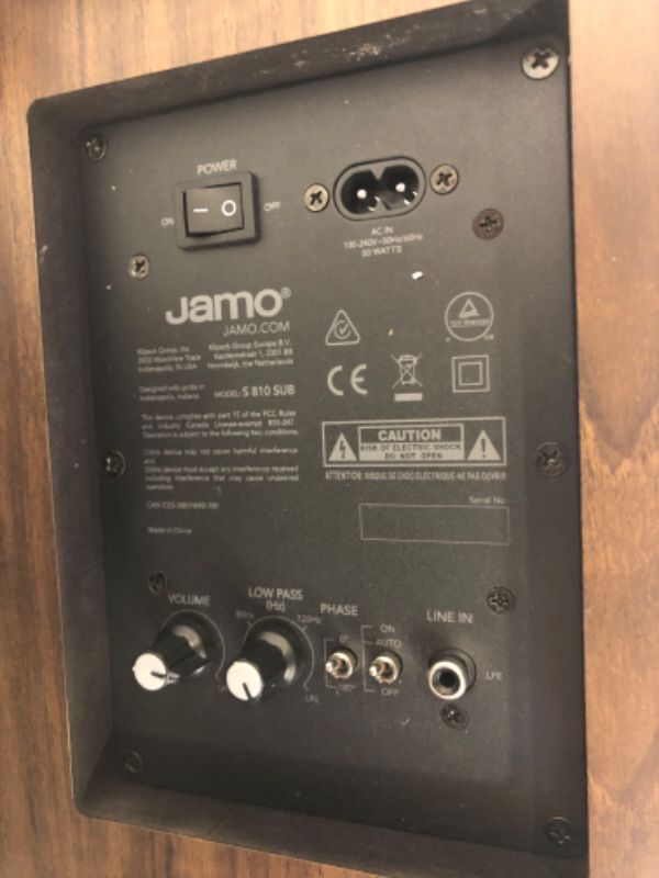 Photo 4 of Jamo Studio Series S 810 Subwoofer (Walnut) (Renewed)
