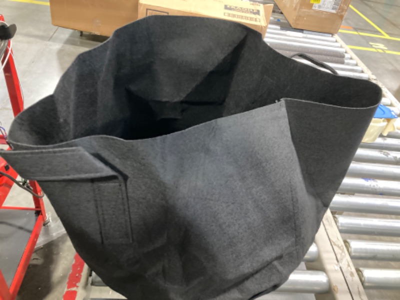 Photo 1 of 247Garden 6-Pack 2-Gallon Aeration Fabric Pot/Plant Grow Bag w/Handles (260 GSM, Black, 7.5H x 8.5D)