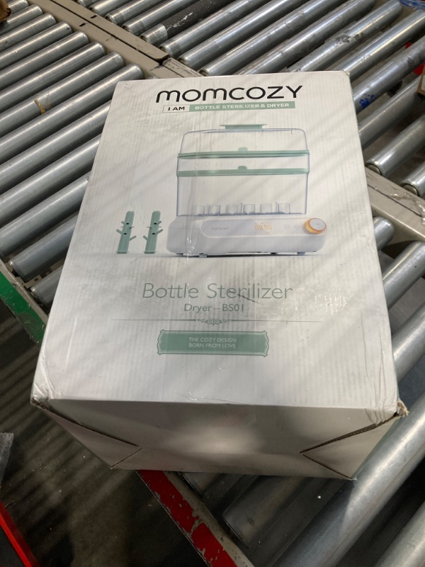 Photo 2 of Momcozy 3 Layers Large Bottle Sterilizer and Dryer, Fast Sterilize and Dry, Universal Bottle Sterilizer for All Bottles & Breast Pump Accessories, Touch Screen & Auto-Off Bottle Sanitizer