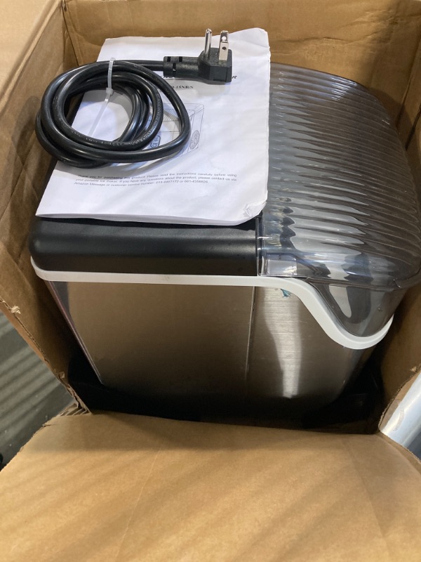 Photo 1 of COWSAR Nugget Ice Makers Countertop, Soft Chewable Crushed Ice Maker Machine, Portable Pebble Ice Maker Countertop, 34Lbs/Day, Self-Cleaning, One-Button Operation Ice Machine for Home Kitchen Party