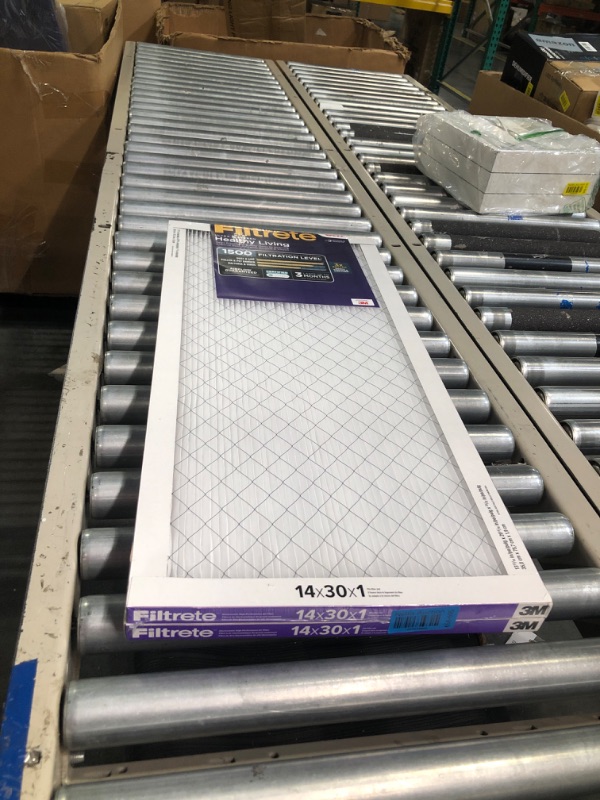 Photo 2 of Filtrete 14x30x1, AC Furnace Air Filter, MPR 1500, Healthy Living Ultra Allergen, 2-Pack (exact Dimensions 13.81 X 29.81 X 0.78)