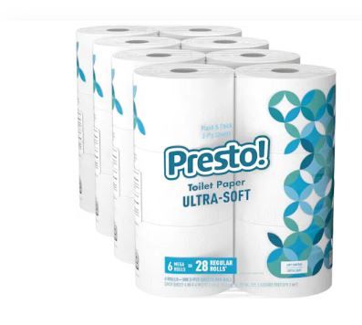 Photo 1 of *SEALED* Presto! 308-Sheet Mega Roll Toilet Paper
