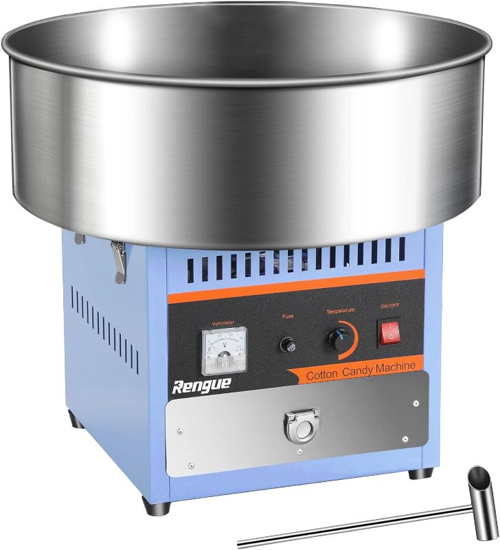 Photo 1 of Cotton Candy Machine Commercial, 1000W Electric Cotton Candy Machine, Cotton Candy Maker with Stainless Steel Bowl, Sugar Scoop, Storage Drawer, Perfect for Family Party, Kids Birthday
