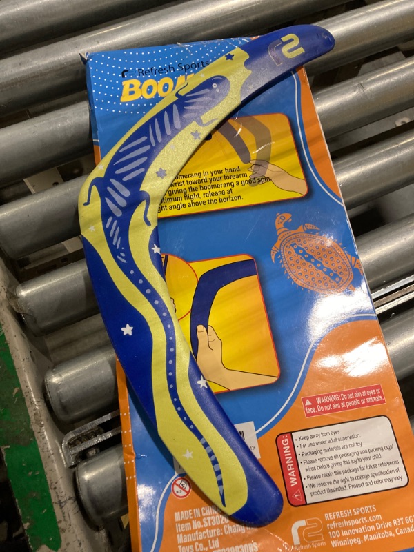 Photo 3 of Boomerang for Adults & Kids - Fun Easy to Throw Boomerangs That Really Works - Made with Dense EVA Foam To Not Hurt When You Catch it, Unlike a Traditional Wooden Boomerang - Gifts for Boys & Girls