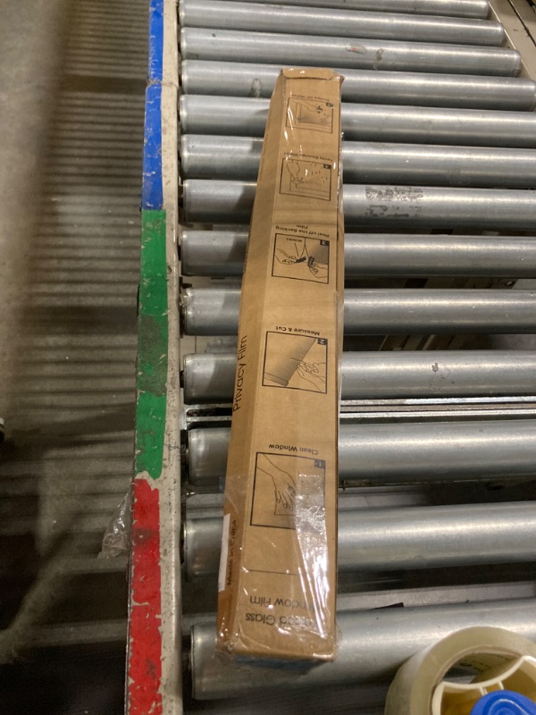 Photo 1 of SUNBABY Stained Glass Window Flim:3D Decorative Window Privacy Film, Two Way Day and Night Vintage Window Decals,Non-Adhesive Heat Control Anti UV Vinyl Static Clings,17.1 x 39.4 Inches High-end Colorful 17.1 x 39.4 inches