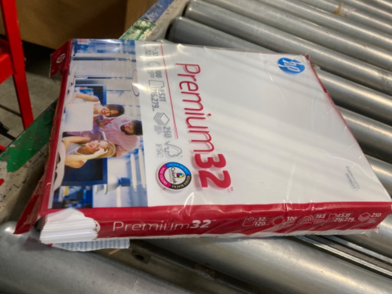 Photo 1 of HP Printer Paper | 8.5 x 11 Paper | Premium 32 lb | 1 Ream - 250 Sheets | 100 Bright | Made in USA - FSC Certified | 113500R 1 Pack | 250 Sheets Letter (8.5 x 11)