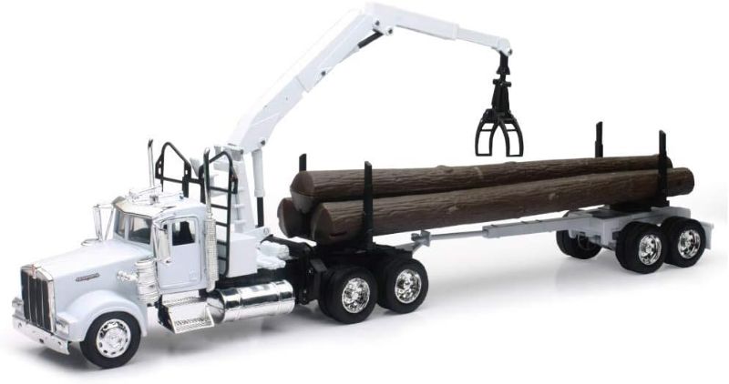 Photo 1 of Die-Cast Truck Replica - Kenworth W900 Log Carrier, 1:32 Scale, Model 13743