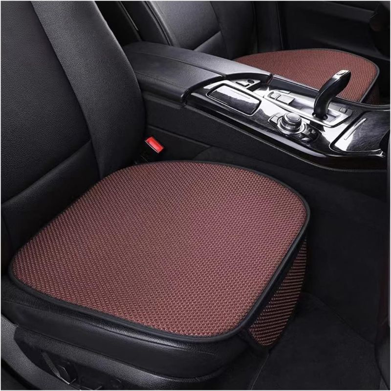 Photo 1 of 2 Pcs Car Seat Cushion Pad, Universal Anti-Slip Drivers Seat Covers Protector, Breathable Comfort Auto Front Seat Cushion Mat