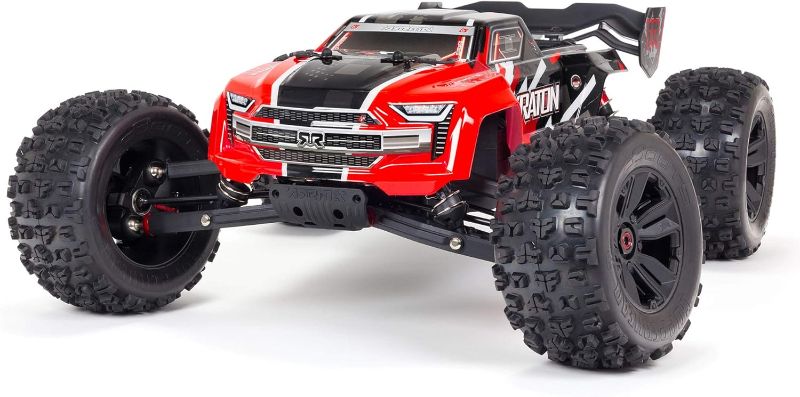 Photo 1 of ARRMA RC Truck 1/8 KRATON 6S V5 4WD BLX Speed Monster RC Truck with Spektrum Firma RTR (Transmitter and Receiver Included, Batteries and Charger Required), Red, ARA8608V5T1