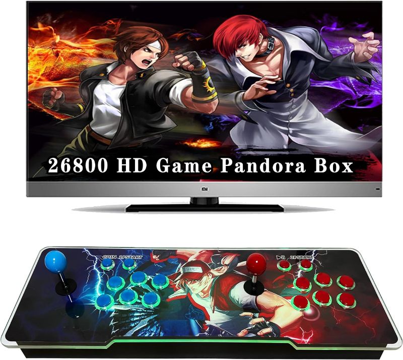 Photo 1 of ?26800 Game in 1 ? Arcade Game Console Pandora Box for HDMI VGA USB Output Retro Game Machine 1280X720 HD Display Double Joystick 1-4 Players Favorites List KOF Best Gift for Kids and Adults