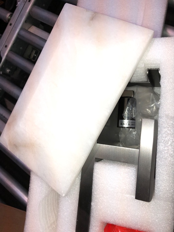 Photo 1 of Alabaster Wall Sconces, Modern Marble Stone Sconces Wall Lighting, Living Room Wall Sconce H10in, Indoor Wall Light Fixtures for Bedroom Bedside Stairs Hallway(Dimmable Bulb INCL) Bronze