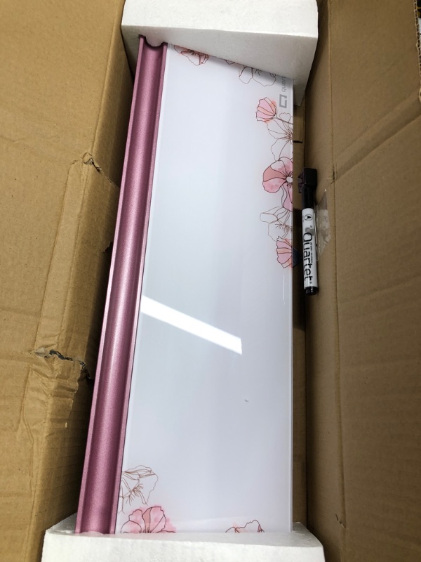 Photo 1 of Quartet Floral Design Glass Dry-Erase Desktop Pad