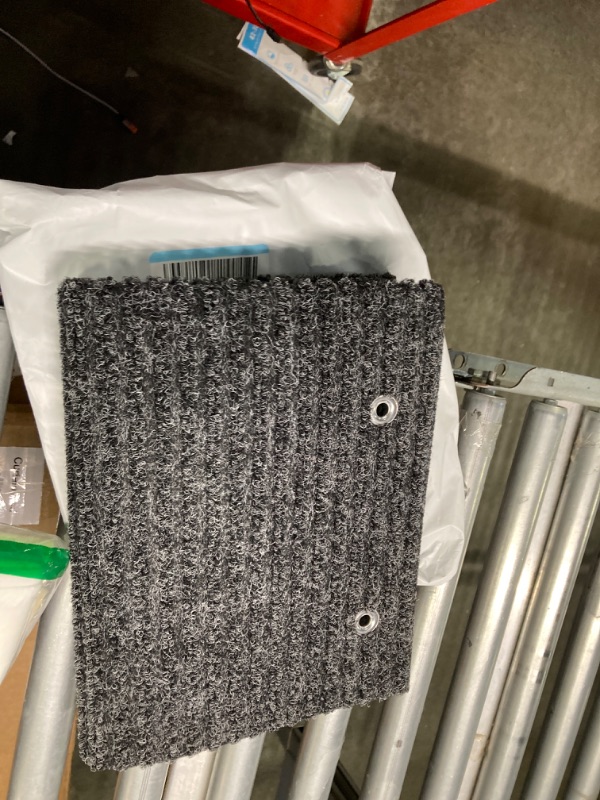 Photo 1 of Prest-O-Fit 2-0420 Ruggids RV Step Rug Black Granite 23 In. Wide