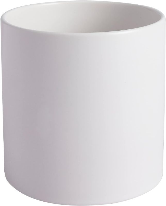 Photo 1 of 12 inch white pot planters with drainage holes 2 pack