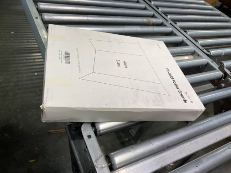 Photo 1 of 12 Pcs/Set,White Poster Boards,Tri-fold Poster Boards 21x14 inches,Presentation Boards,Display Boards for Students,Business and Advertising