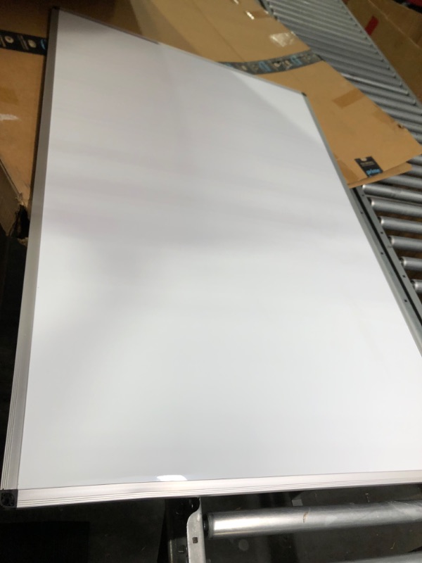 Photo 1 of VIZ-PRO Dry Erase Board/Magnetic White Board, 48 X 32 Inches, Silver Aluminium Frame