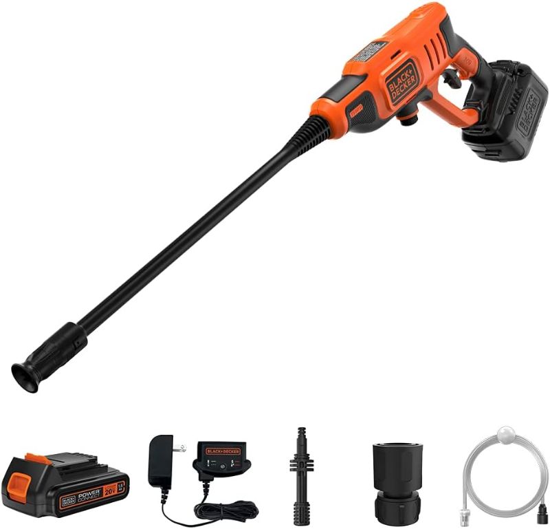 Photo 1 of ***MISSING PARTS****
BLACK+DECKER 20V MAX Pressure Washer, 350 PSI (BCPW350C1)