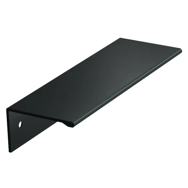 Photo 1 of 5 PACK Amerock BP36574FB Edge Pull 3-3/4 in (96 mm) Center-to-Center Flat Black Cabinet Pull