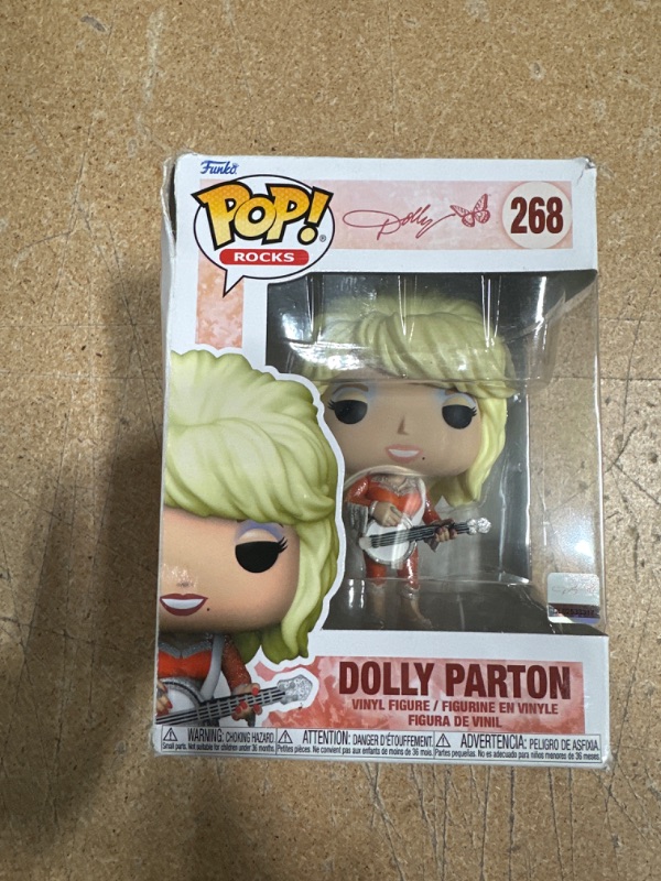 Photo 2 of damage to box, NOT TOWARDS POP
Funko Pop! Rocks: Dolly Parton