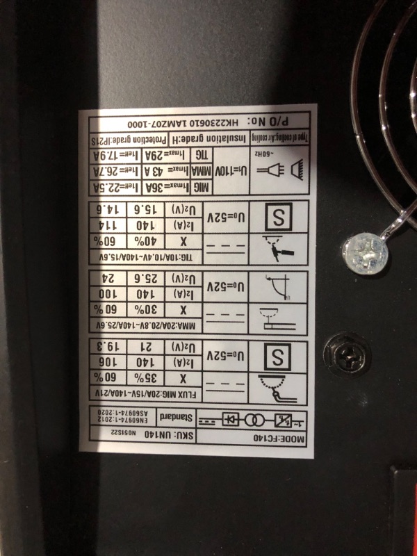 Photo 4 of ***USED - LIKELY MISSING PARTS - UNABLE TO VERIFY FUNCTIONALITY***
HONE MIG Welder 110V, Actual 140Amp Flux Core Welder/Stick Welder/Lift TIG 3 in 1 Synergic Welding Machine