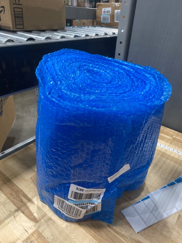 Photo 2 of uBoxes Small Bubble Cushioning Wrap 60' 3/16", Bubble Roll 12" Wide, Perforated Every 12", Blue 60-feet