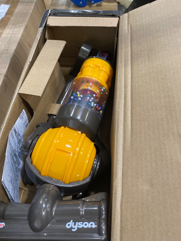 Photo 2 of Casdon Dyson Ball | Miniature Dyson Ball Replica For Children Aged 3+ | Features Working Suction To Add Excitement To Playtime Grey/Yellow