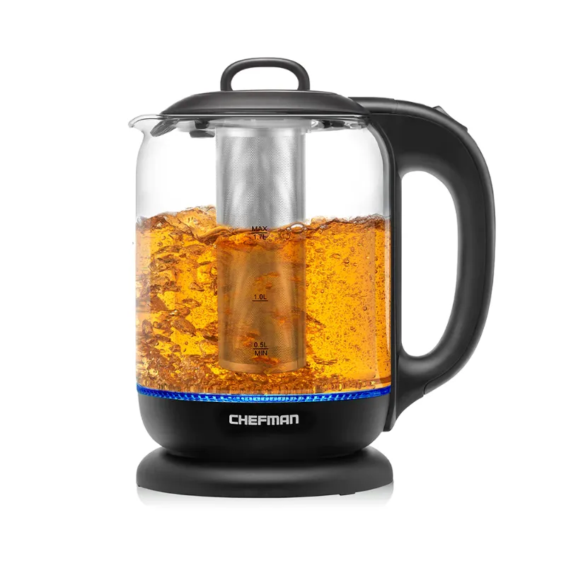 Photo 1 of 1.7-Liter Tea-Infusing Glass Electric Kettle
