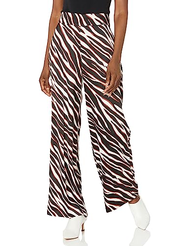 Photo 1 of Anne Klein Women's HIGH Rise Side Zip Wide Leg, Black/Dark Chestnut
size 14