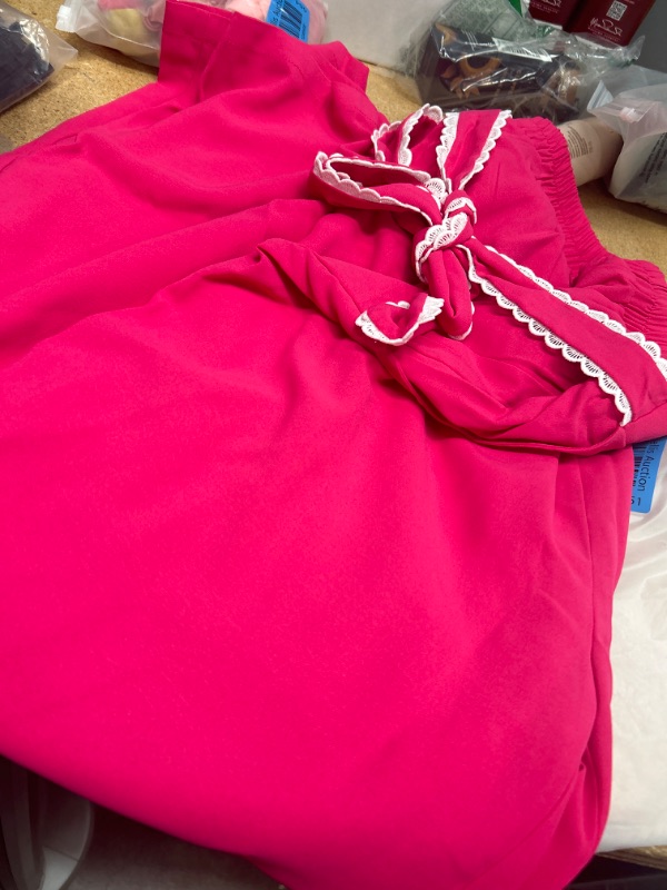 Photo 1 of large hot pink womens loose fit pants