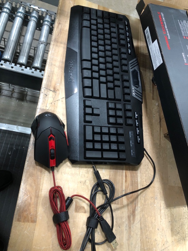 Photo 1 of Redragon S101 Gaming Keyboard, M601 Mouse, RGB Backlit Gaming Keyboard, Programmable Backlit Gaming Mouse, Value Combo Set [New Version] Black