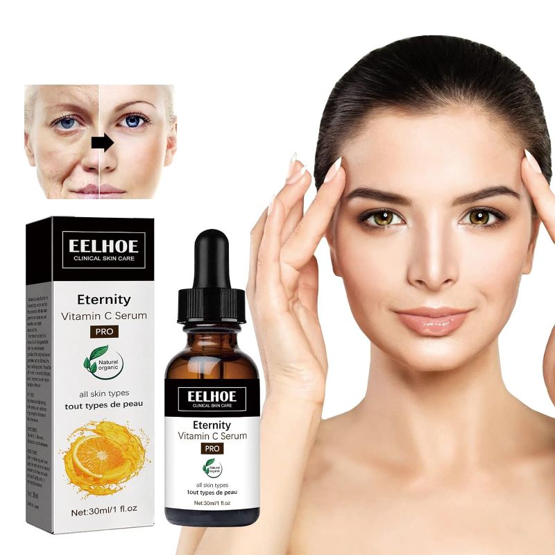 Photo 1 of 2PCS EELHOE Eternity Vitamin C Serum, Collagen Serum Vitamin C, Hyaluronic Acid, Vitamin E, Moisturizer Serum