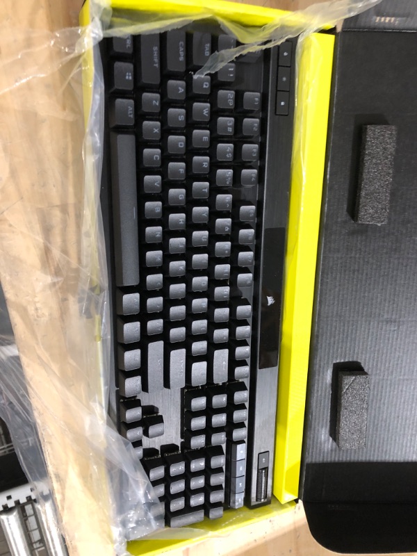 Photo 2 of Corsair K70 RGB PRO Wired Mechanical Gaming Keyboard (CHERRY MX RGB Blue Switches: Tactile and Clicky, 8,000Hz Hyper-Polling, PBT DOUBLE-SHOT PRO Keycaps, Soft-Touch Palm Rest) QWERTY, NA - Black K70 RGB PRO Cherry Blue- Clicky Black