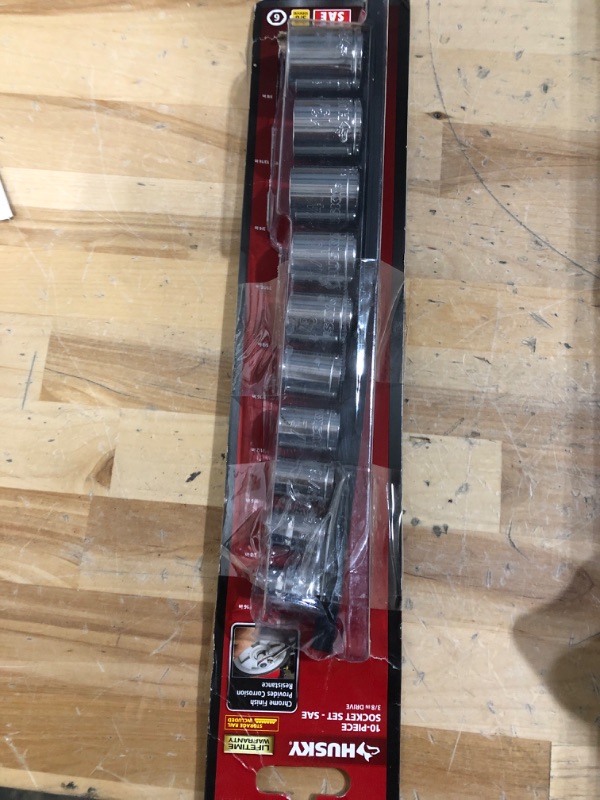 Photo 2 of 3/8 in. Drive Standard SAE Socket Set (10-Piece)