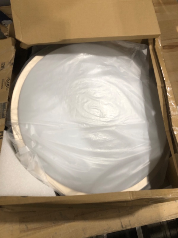 Photo 1 of 16 Inch 36W LED Ceiling Lights, Dimmable Brushed Nickel Flush Mount Ceiling Light, 2700K/3000K/4000K/5000K/6500K Adjustable, 3000LM Super Bright Ceiling Lamp for Bedroom Kitchen Office, 2-Pack 5CCT-Brushed Nickel 16 INCH-50W