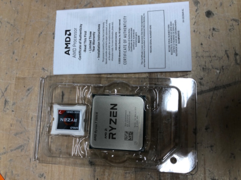 Photo 2 of AMD Ryzen 7 5800X 8-core, 16-Thread Unlocked Desktop Processor