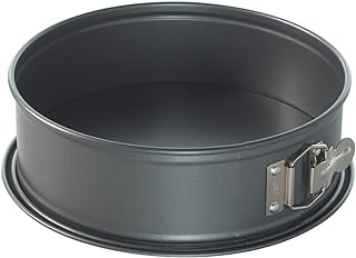 Photo 1 of 9-Inch Springform Cake Pan Round - Large 10 Cup Cheesecake Baking Ware, Spring Form Pans With Nonstick Leakproof Design, Removable Bottom, 9in x 2.5 Inches Deep, Durable Steel Cake Tins - Black 9" Cake Pan